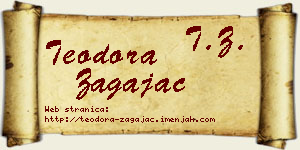Teodora Zagajac vizit kartica